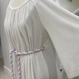 Vintage 1970s Casa de California Medium Terrycloth belted House Dress Size Large